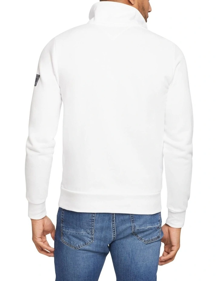 Half-Zip Sweatshirt in White
