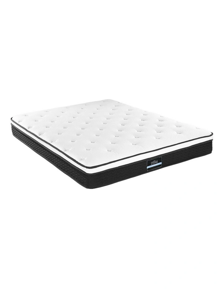 Bonnell Euro Top Spring Foam Double Size Mattress 21cm in White