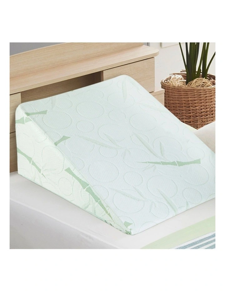 Bamboo Wedge Pillow Twin Pack in Green