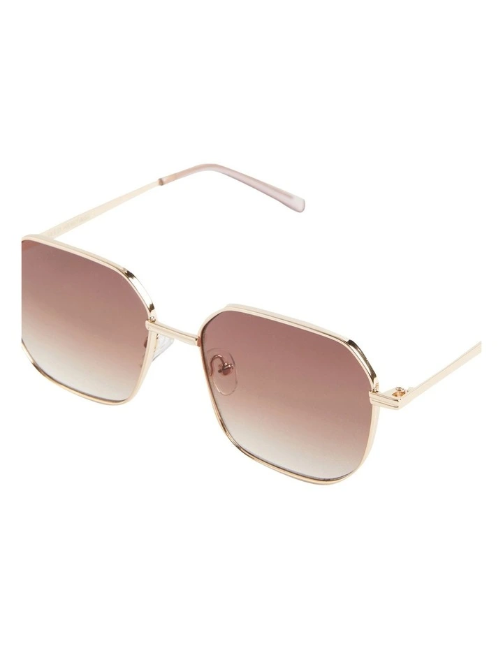 Bridget Metal Sunglasses in Gold