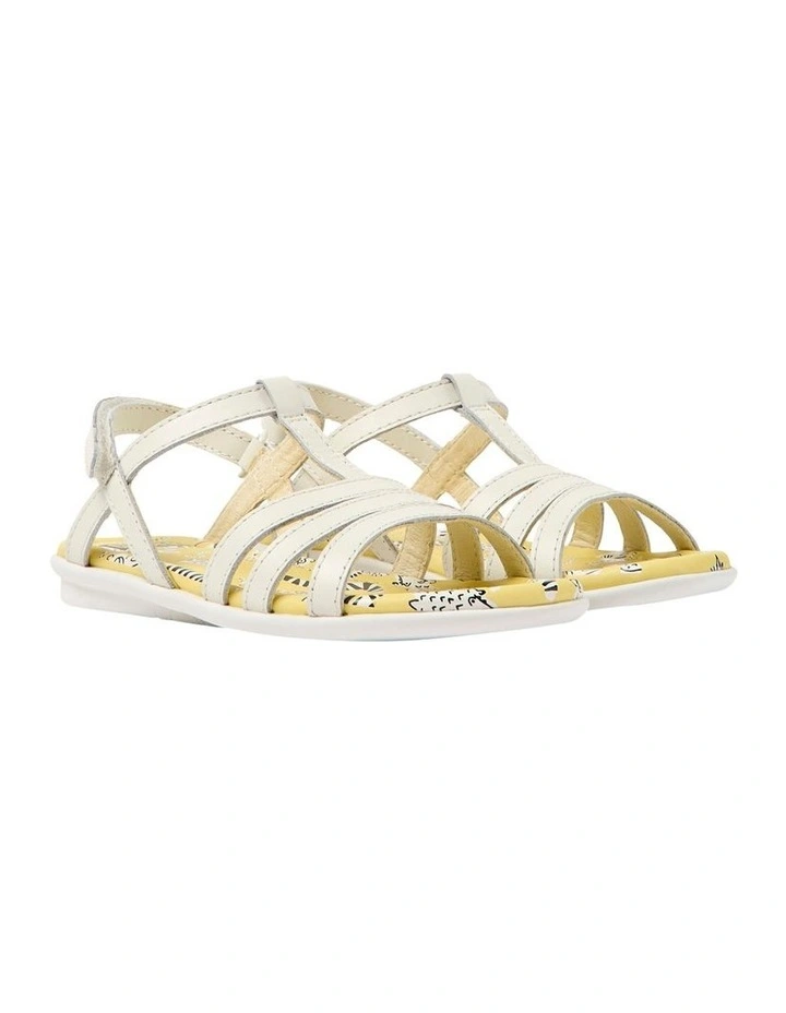 Twins Zebra Sandals in White