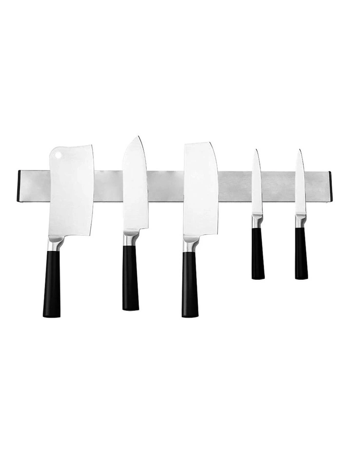 Stainless Steel Magnetic Knife Holder in Silver