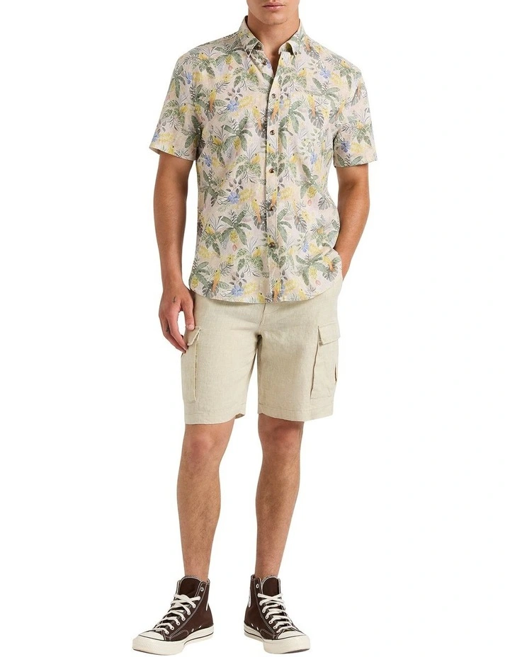 Bora Flora Shirt in White Multi