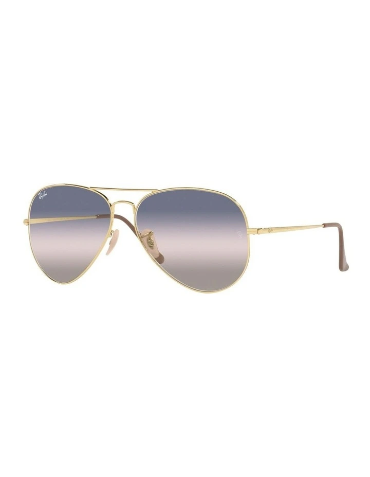 RB3689 Bi-Gradient Gold Sunglasses