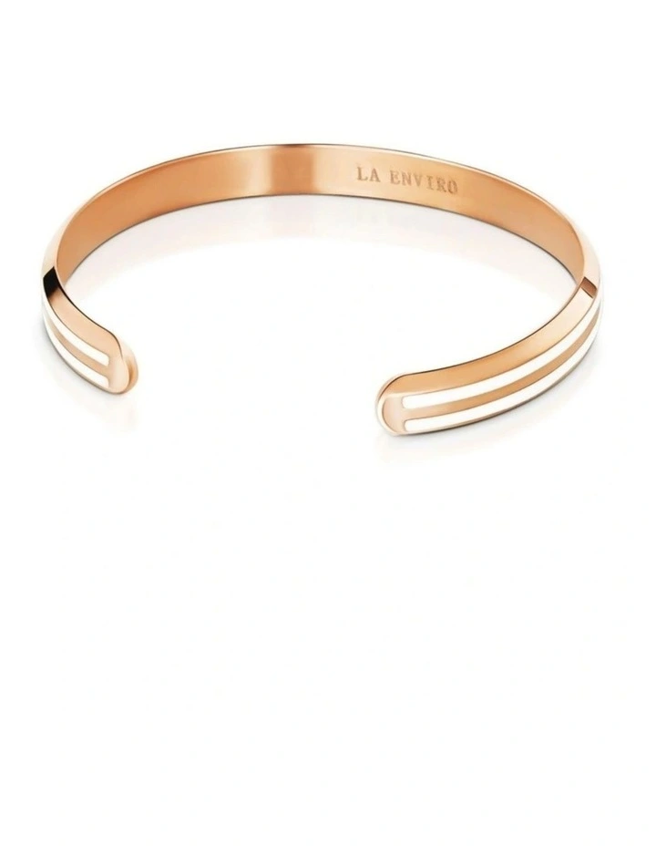 Classic Bracelet in Rose Gold & White