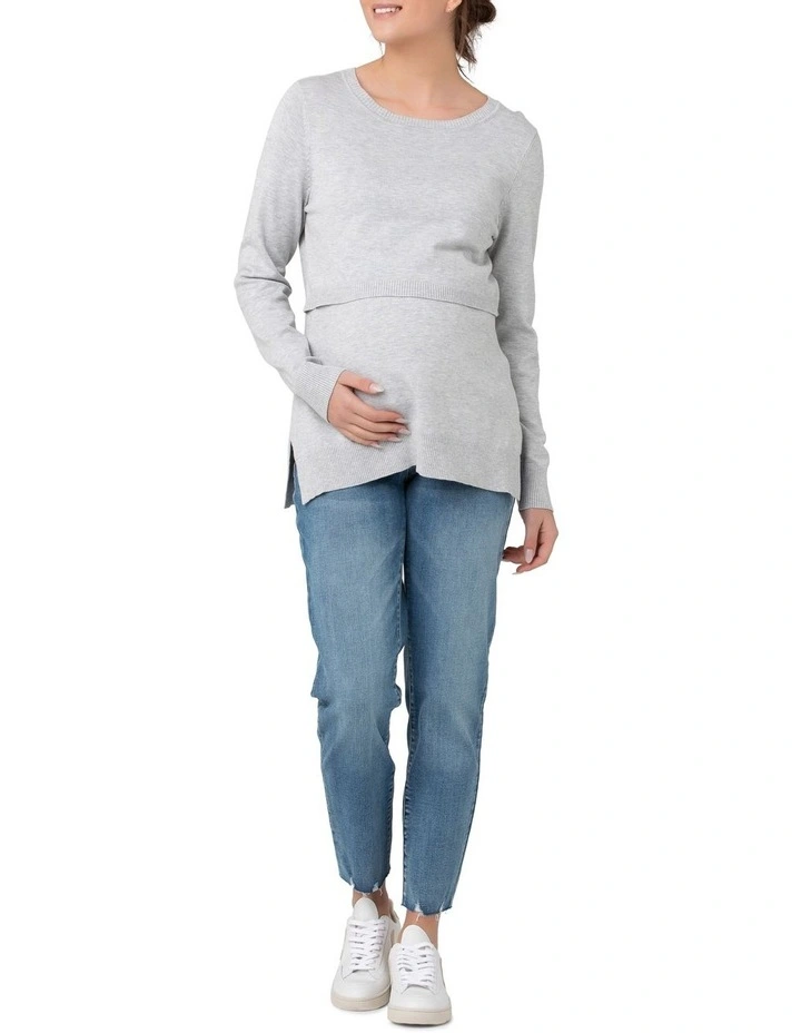 Toni Nursing Knit in Grey