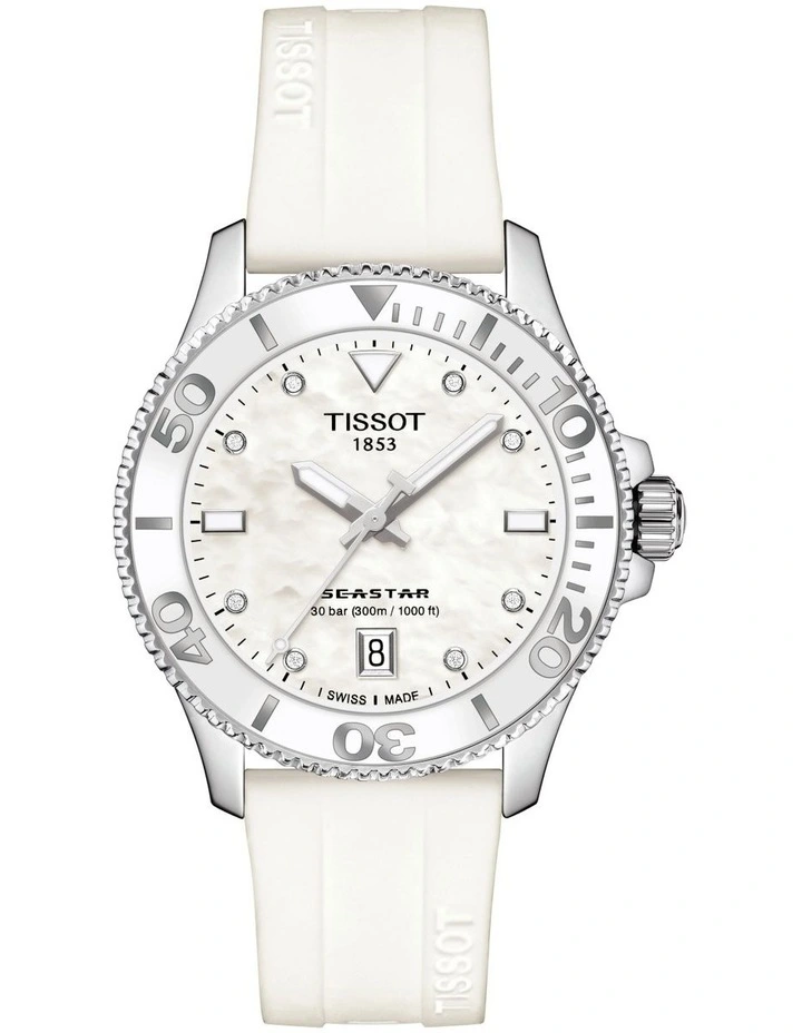 Seastar 1000 36mm Watch in White Mother-of-Pearl
