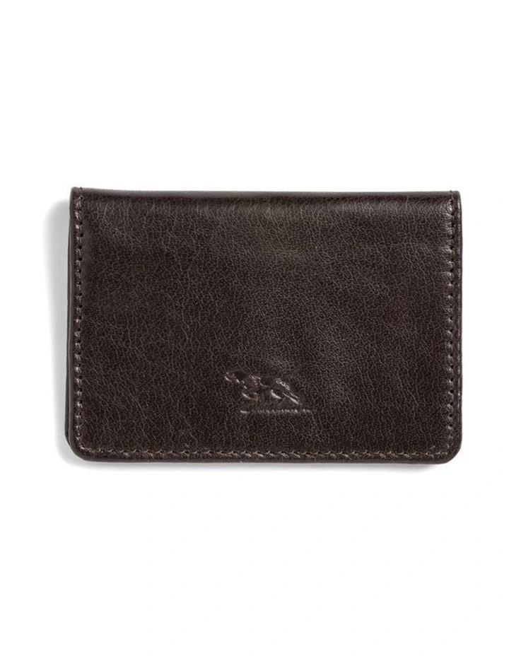 Lewis Tops Track Card Holder in Chocolate Brown