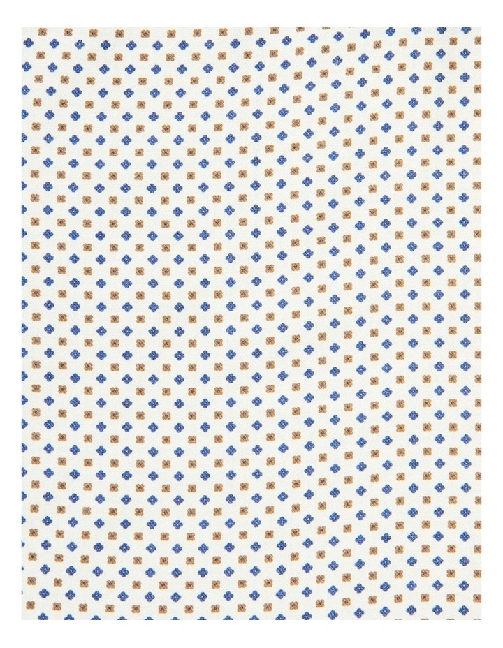 Pocket Square Geometric Print Handkerchiefs in Cream