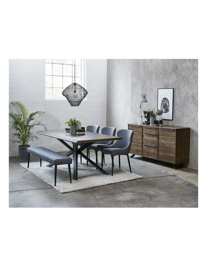 Arno Dining Table 200cm Brown & Black