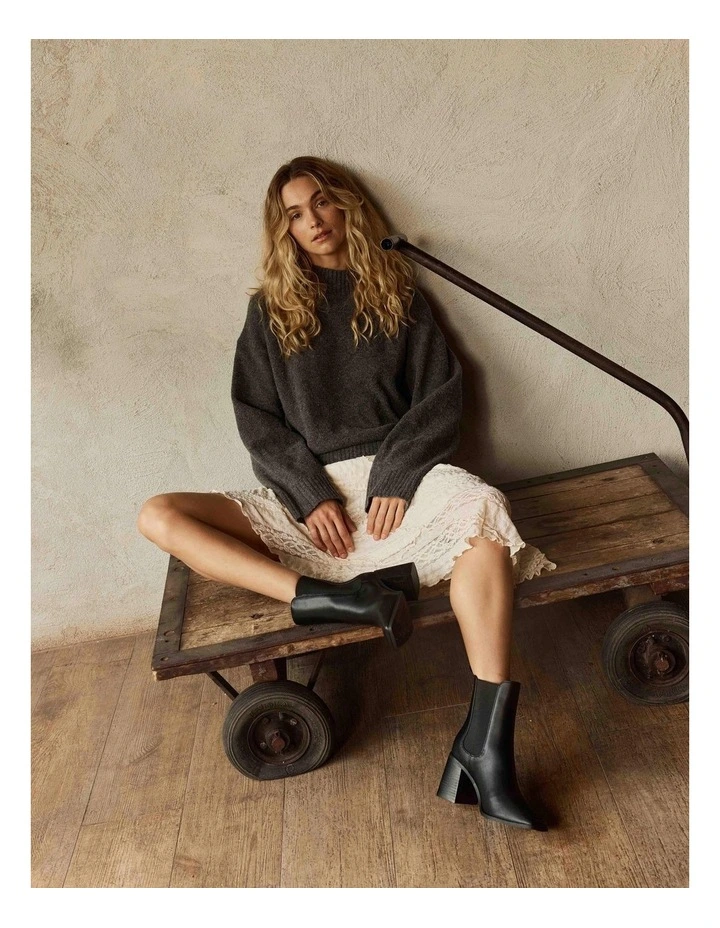 Link Ankle Boot in Black