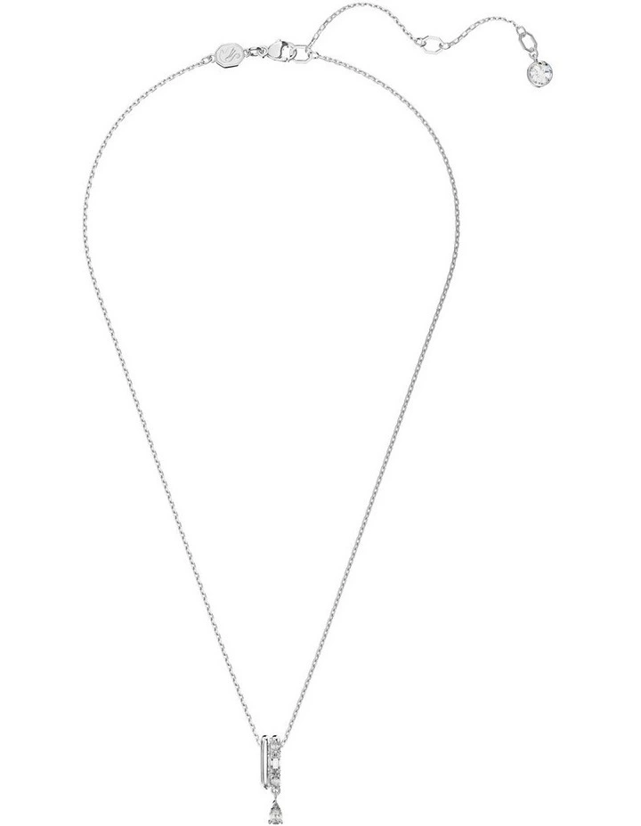 Dextera Pendant Mixed Cuts Rhodium Plated in White