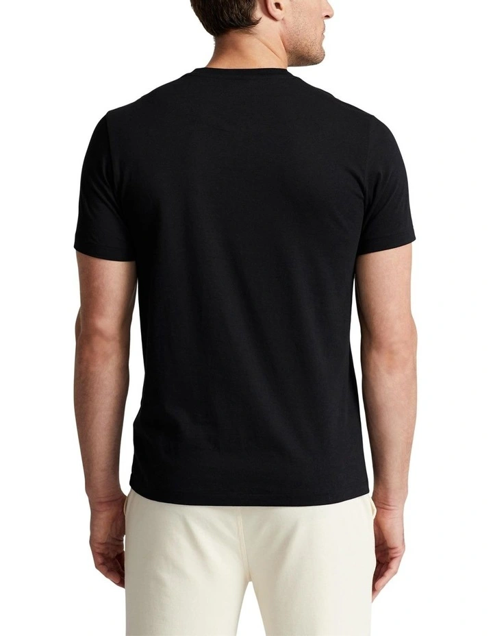 Cotton Jersey Sleep T-shirt in Black