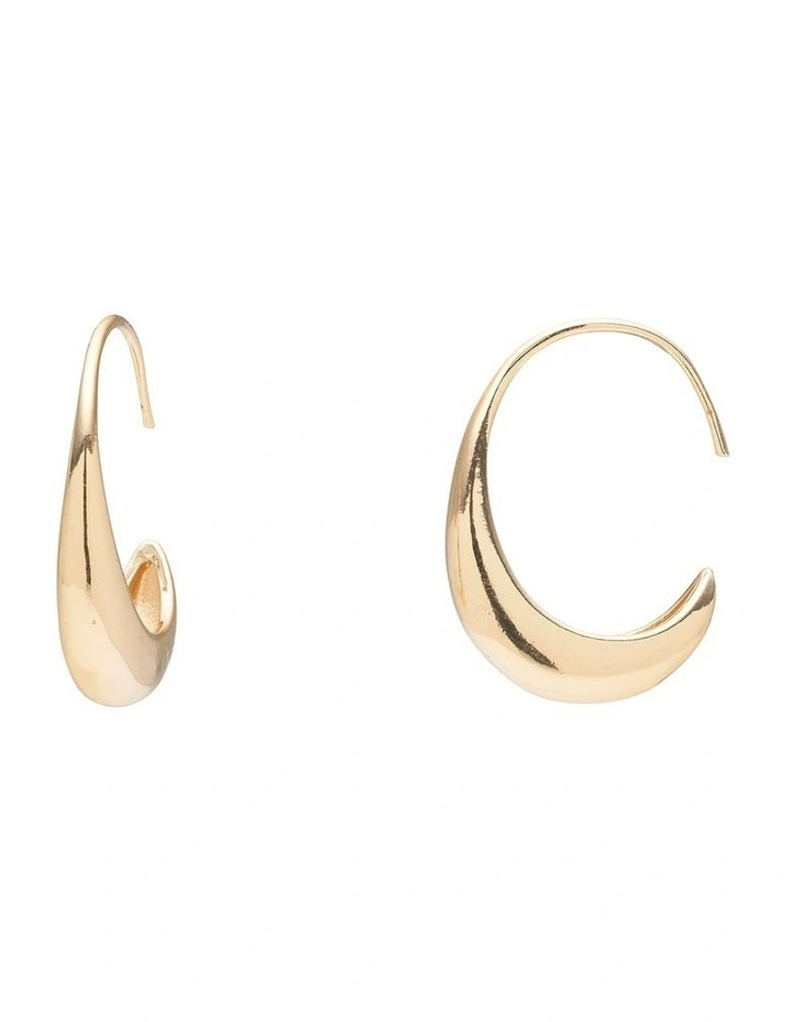 Crescent Earring In Gold