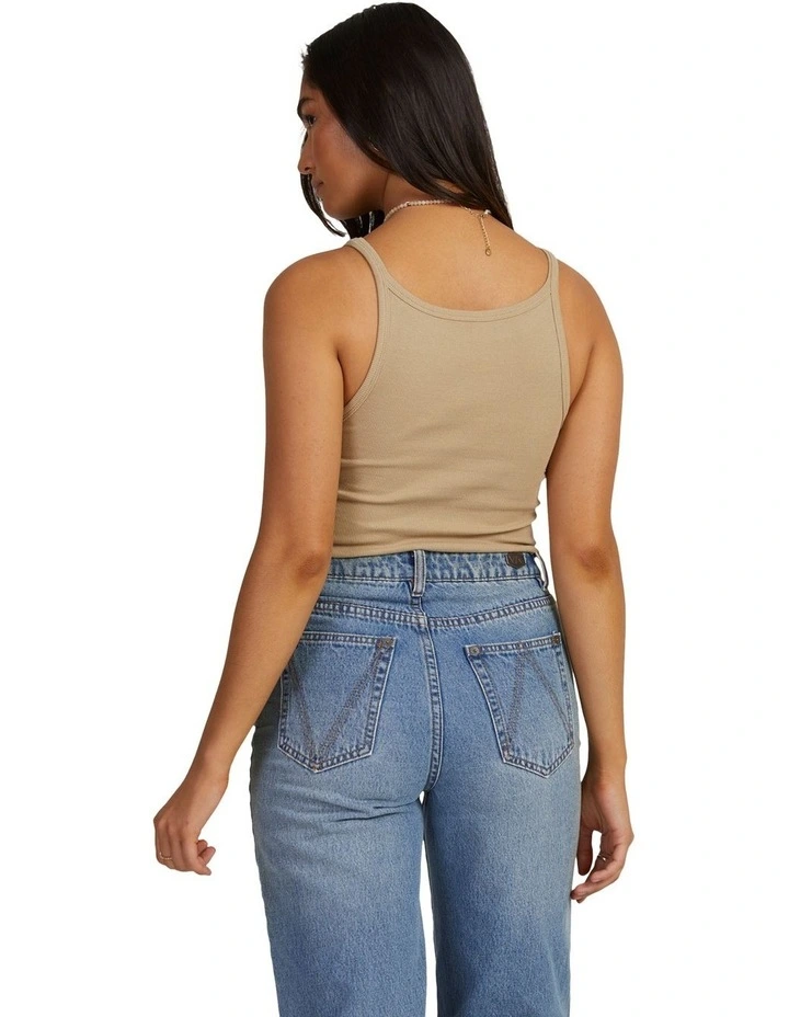Haru Slide Tank in Khaki