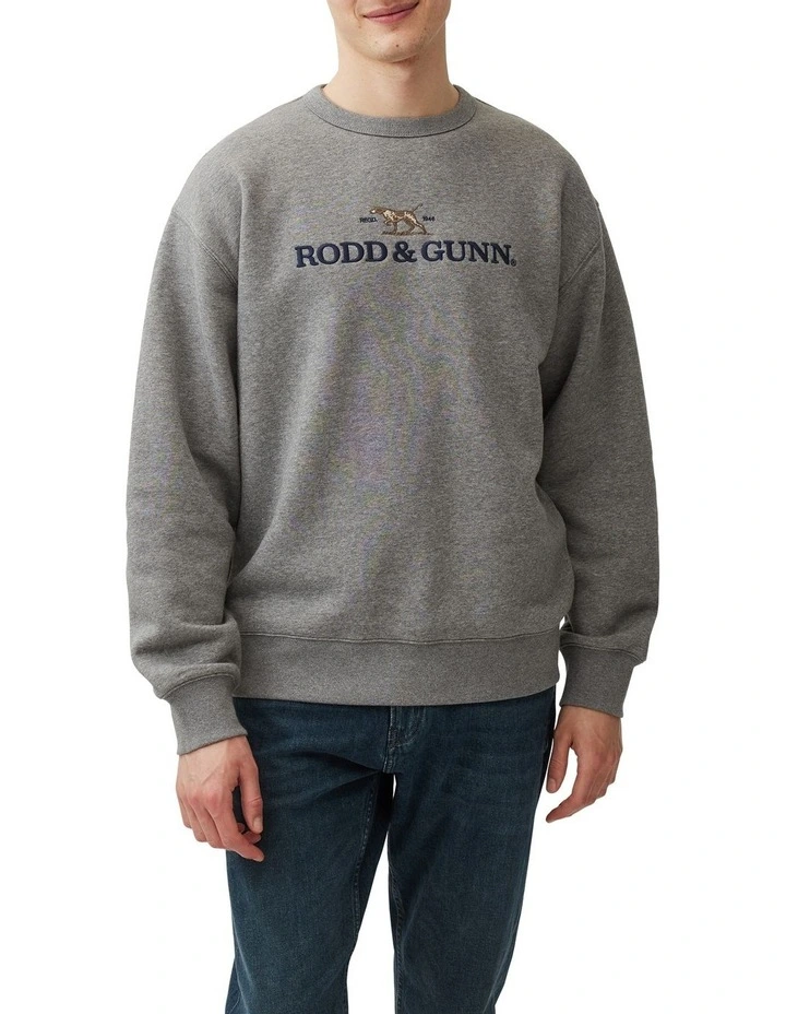 Gunn Logo Sweat in Slate