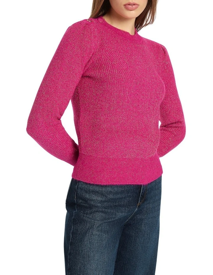 Ingrid Sparkle Knit in Pink
