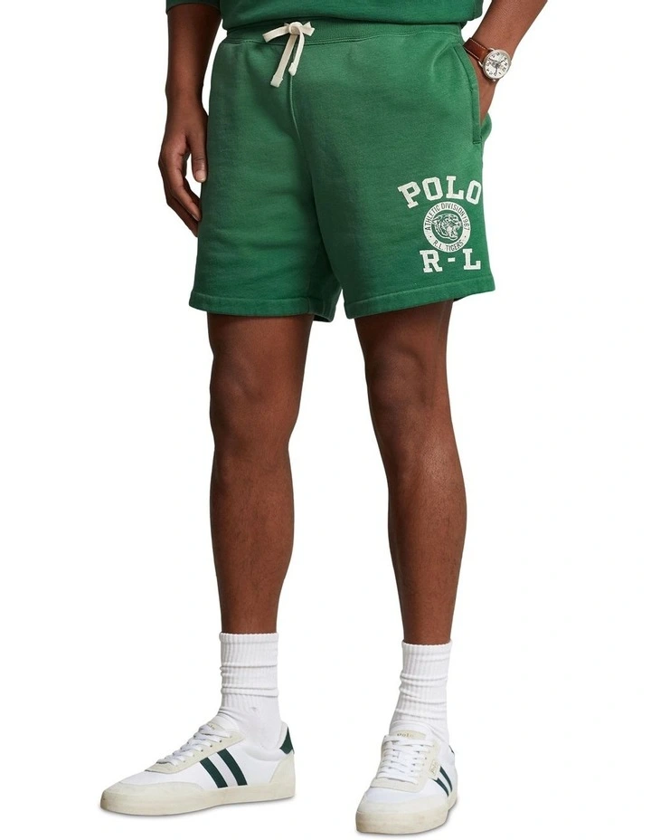 Logo Fleece Short 6.5-Inch in Green