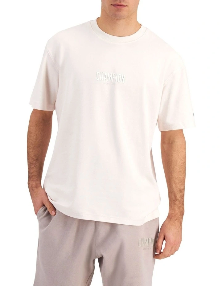 Rochester Base Tee in Milk Cap