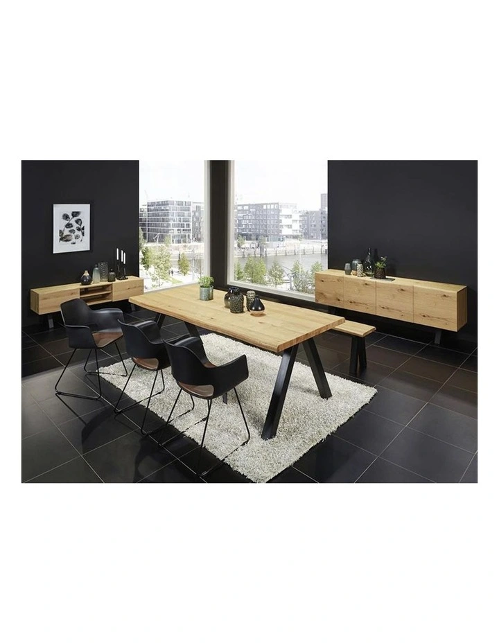 Oliveto Sideboard 200cm Brown & Black