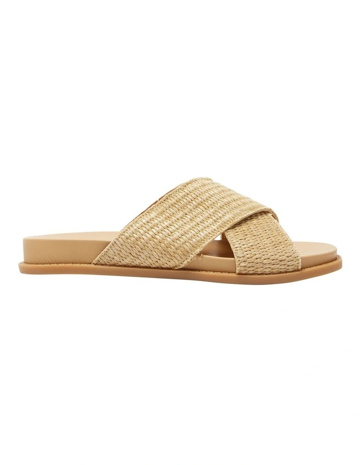 Dayna Sandals in Tan Raffia