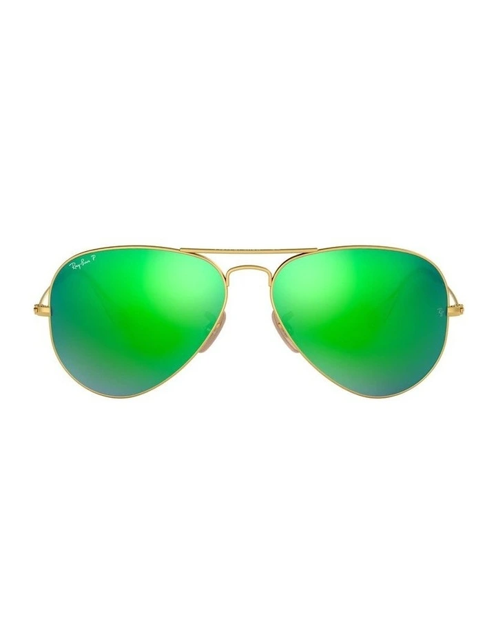 Aviator Gold RB3025 Polarised Sunglasses