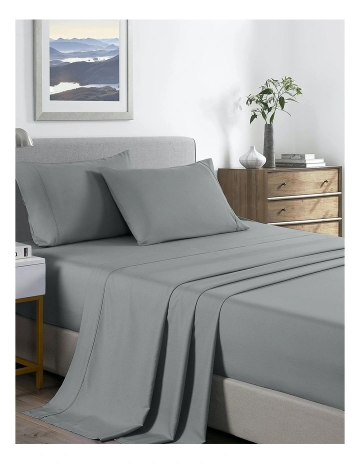 Bamboo Cooling Sheet Set in Silver Grey