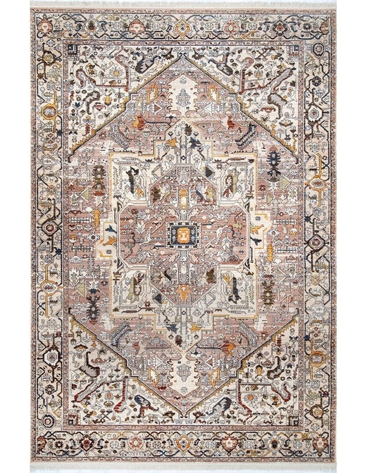 Heriz Mushroom Rug in Brown