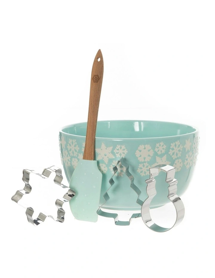 Electroplate Icy Snowflake Mini Mix Bowl Set