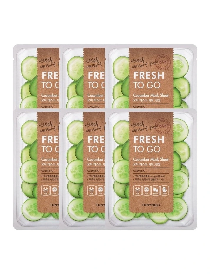 Fresh To Go Cucumber 5+1 Free Mask Set