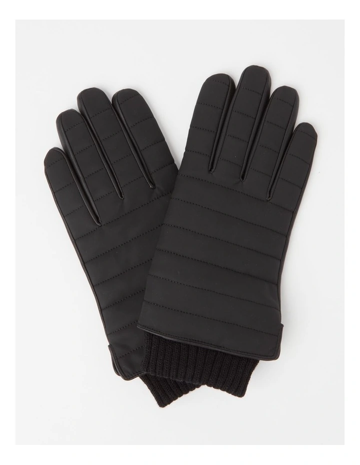 Classic Quilted Glove in Black