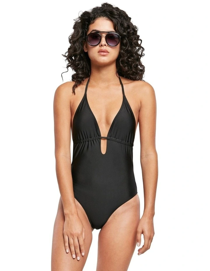 Recycled Triangle Swimsuit in Black