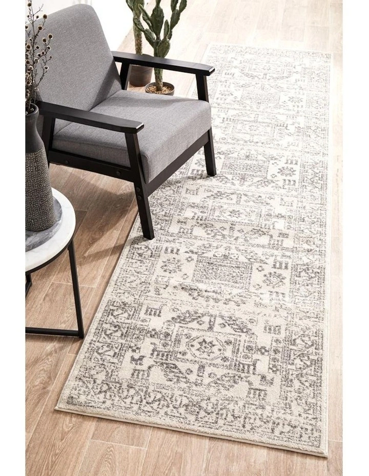 Chrome Addison Silver Rug