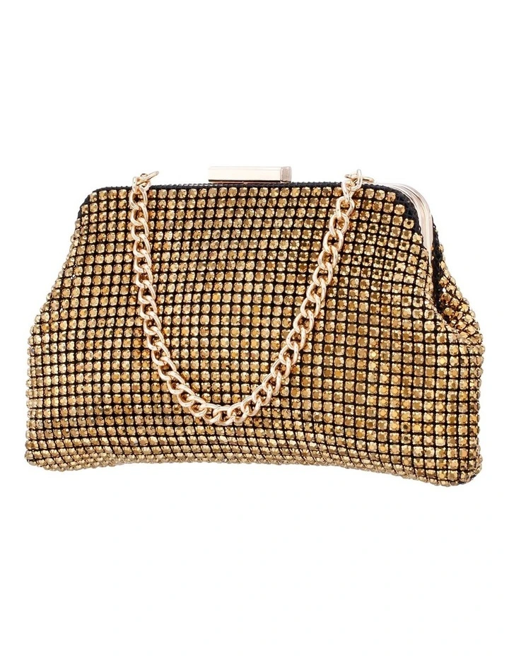 Marilyn Bag in Gold Crystal Mesh