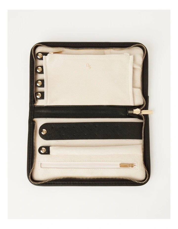 Travel Wallet Jewel Box in Black