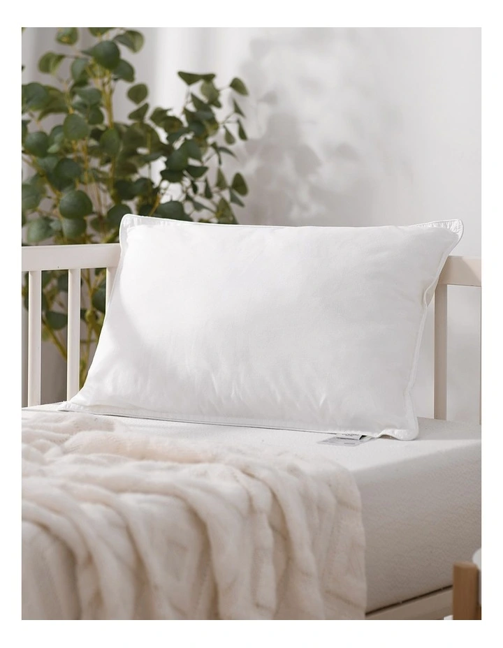 Australian Wool Rich Cot Size Pillow in White