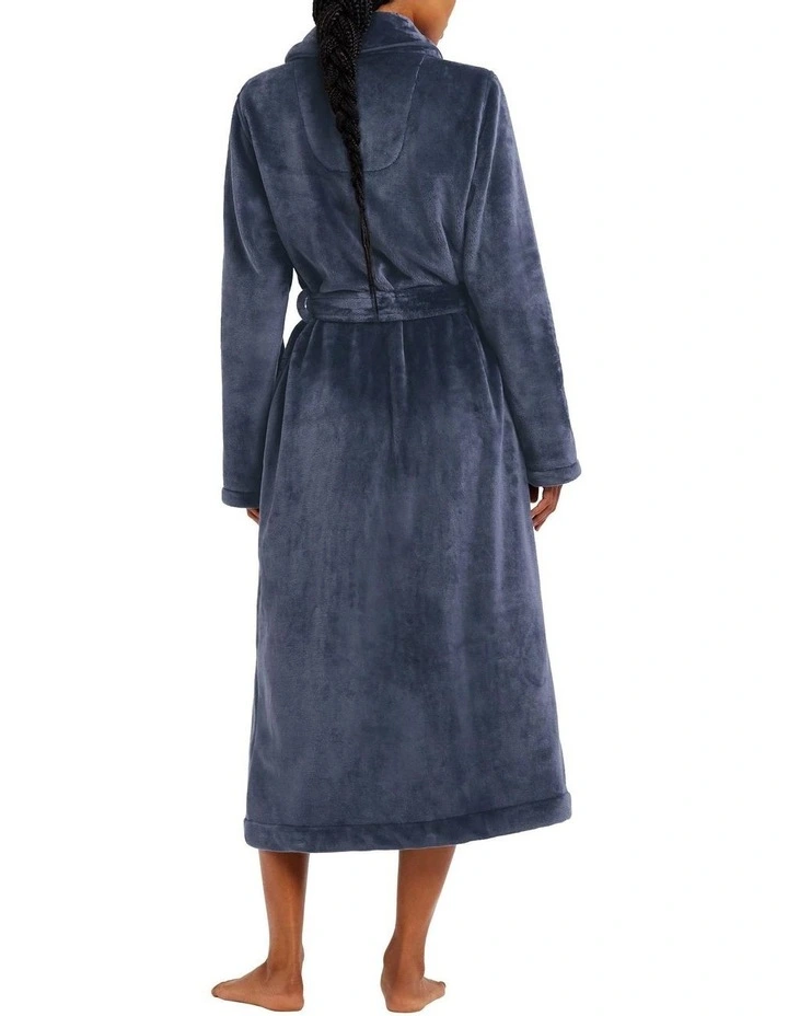 Kerrabee Plush Robe in Carbon