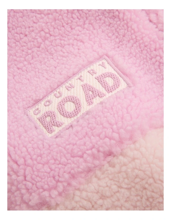 Sherpa Sweat in Multi Pink