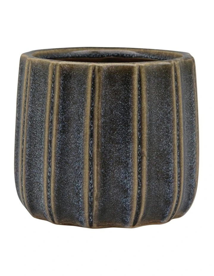 Avoca Ceramic Planter D14.5xh14.5cm Blue
