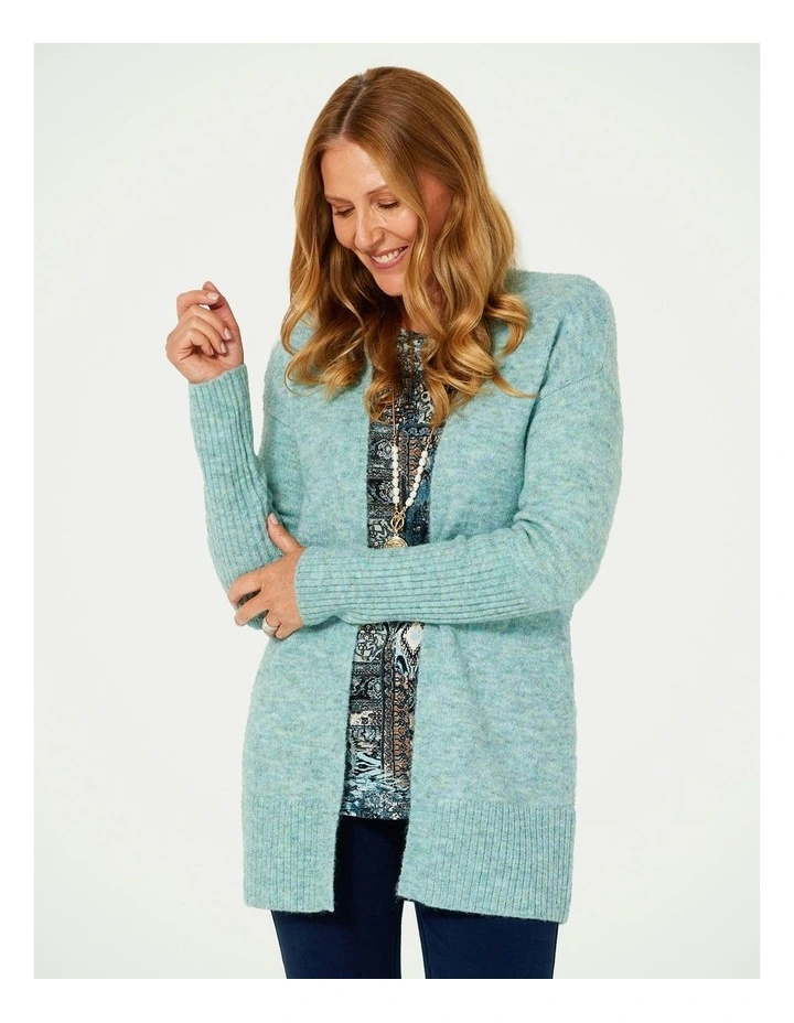 Half Rib E2e Cardigan in Sage