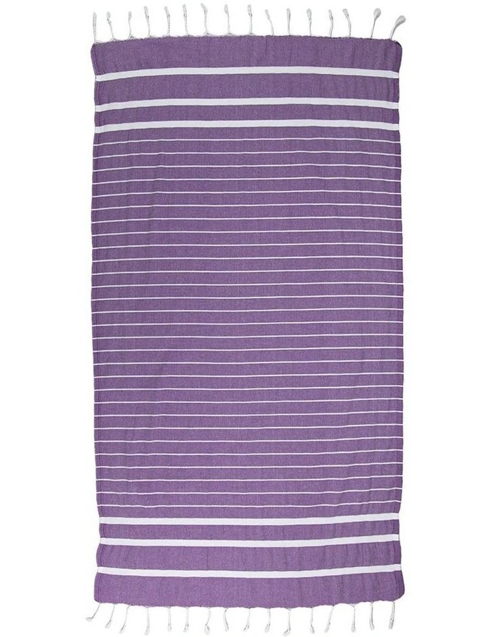Thin Turkish Towel in Dark Purple