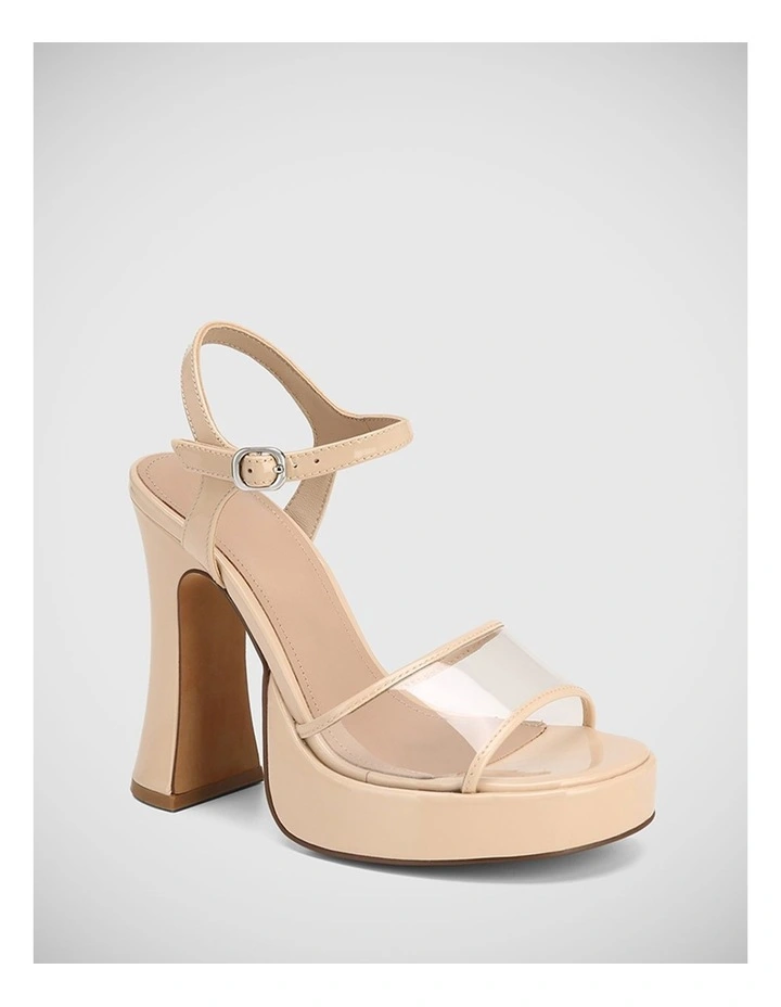 Yaslina Leather Sandal in Nude