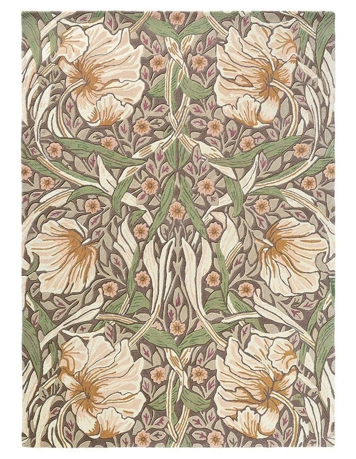 Morris & Co Pimpernel Rug Aubergine