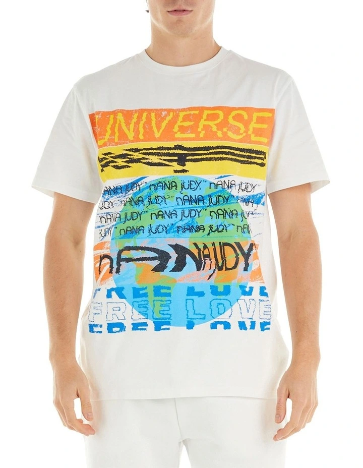 Universe Tee in White