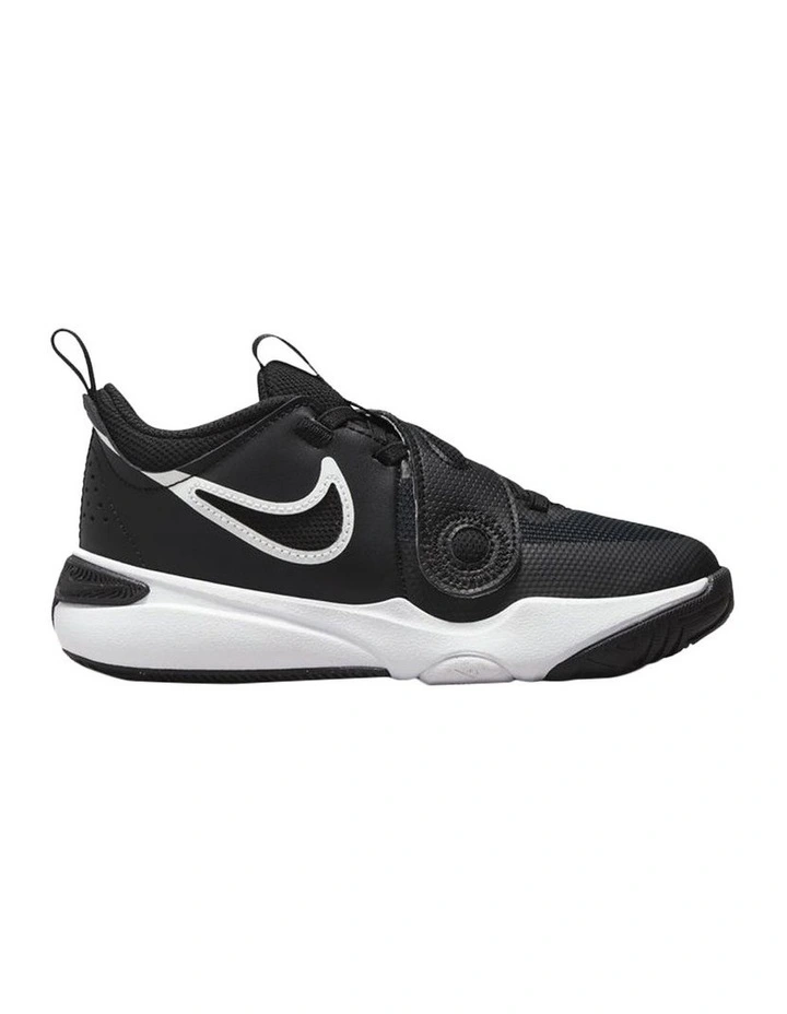 Team Hustle D 11 Pre-School Sneakers in Black/White