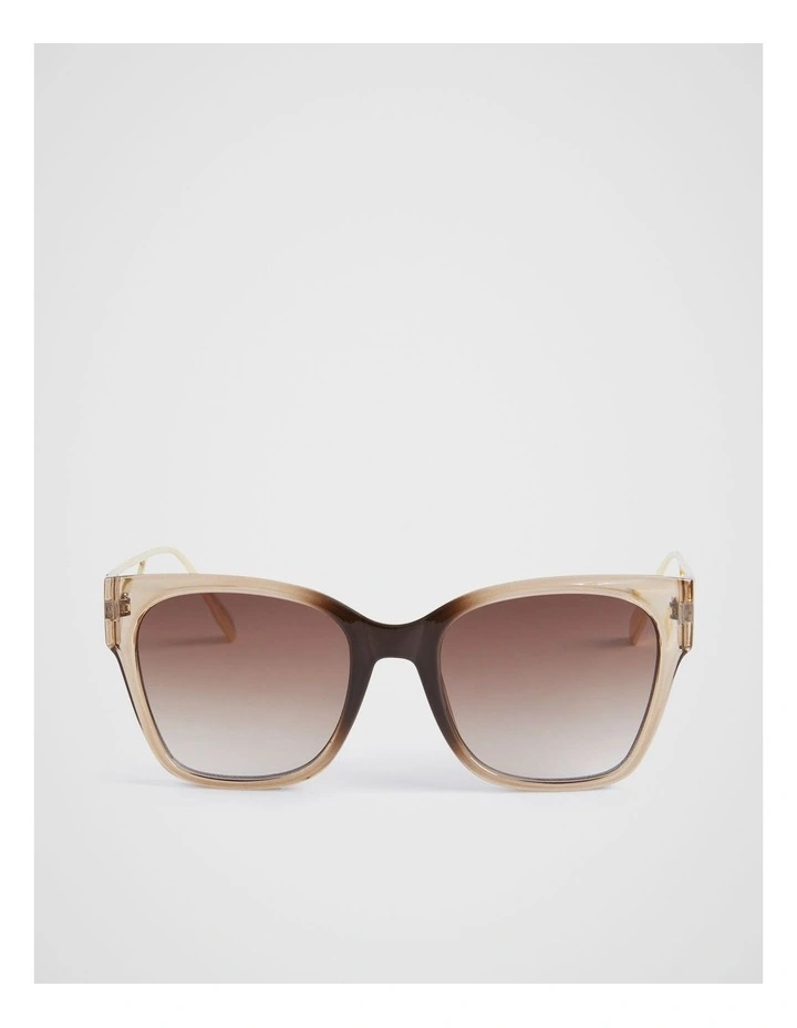 Sienna Metal Detail Sunglasses in Brown