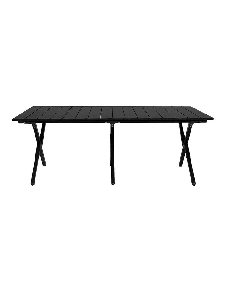 Folding Camping Table Chair in Black