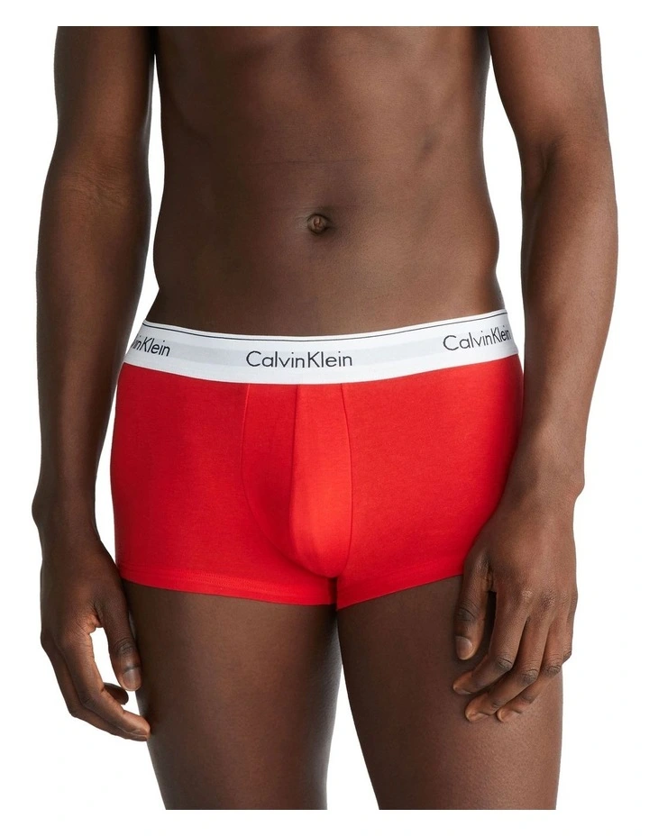 Modern Cotton Stretch Low Rise Trunks 3 Pack in Multi