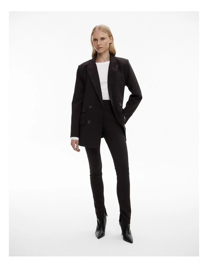 Slim Pinch Stitch Trouser in Black