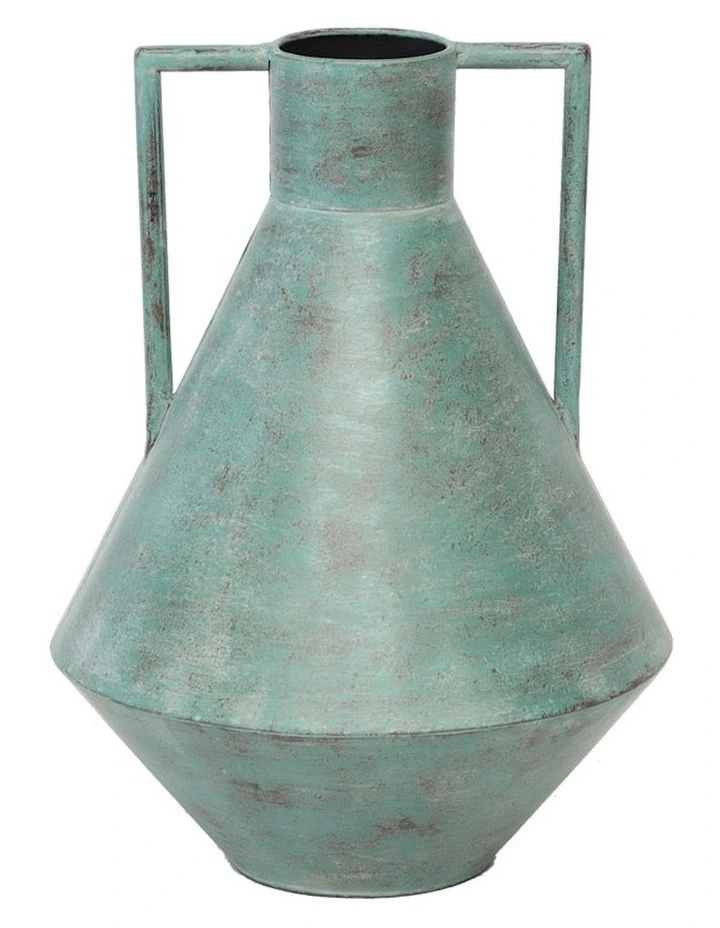Urn Decorative Ornament in Aqua